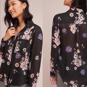 CLOTH AND STONE Black Tavira Top